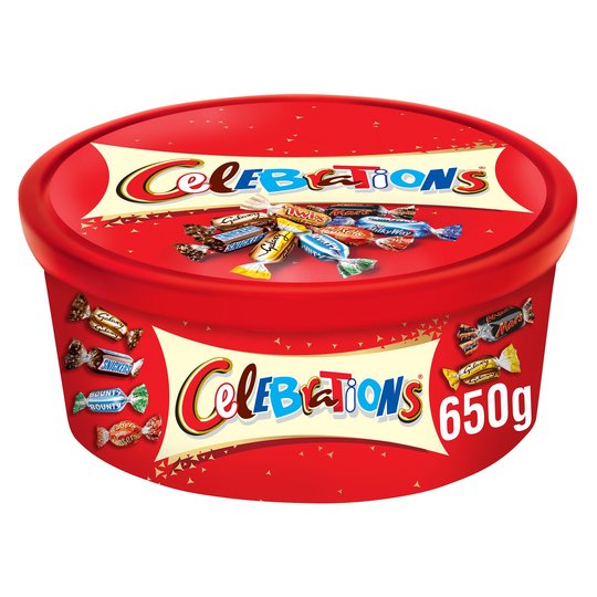 ASDA GEORGE Chocolate Celebrations Tub 650G